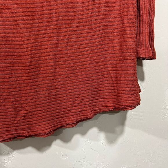 Free People Lover Ribbed Split Back Pullover Tunic Size Large - Picture 8 of 10